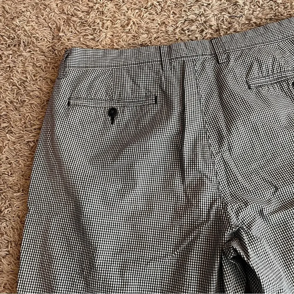 J. Crew Men’s Checkered Navy & White Shorts Size 34